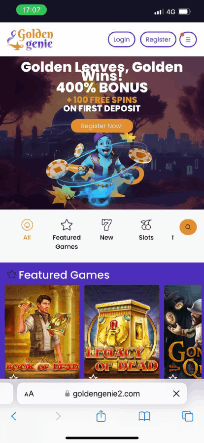 Golden Genie Casino Mobile