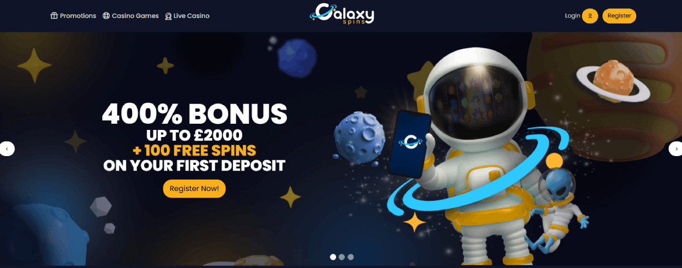 Galaxy Spins Casino Main