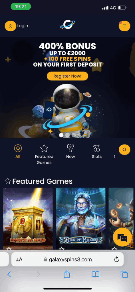 Galaxy Spins Mobile Casino