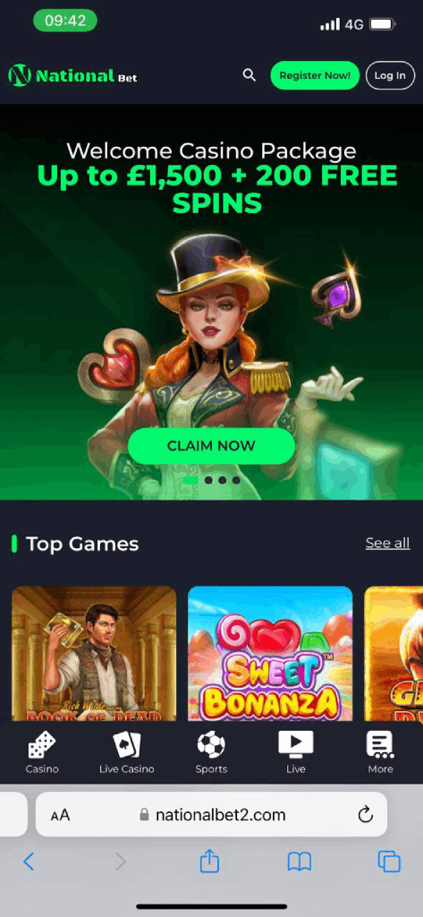 Nationalbet Casino Mobile