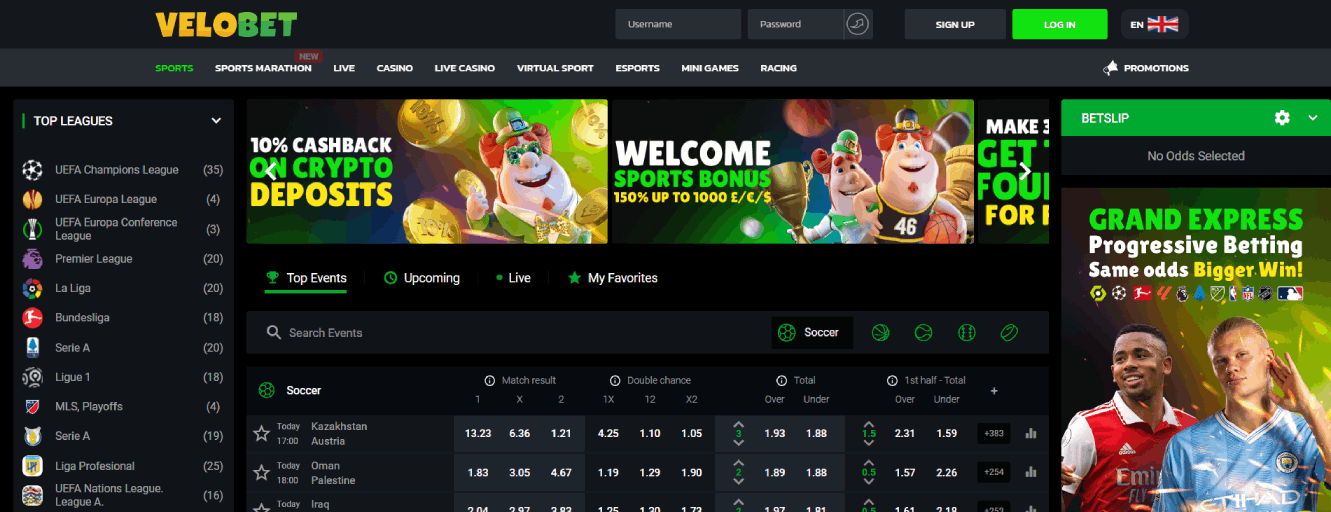 Velobet Casino Sportsbook