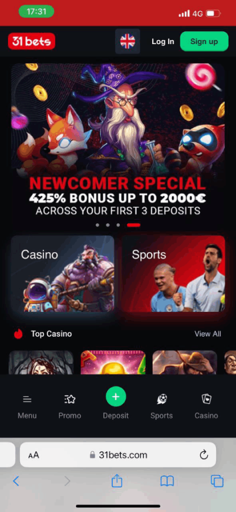 31bets Mobile Casino