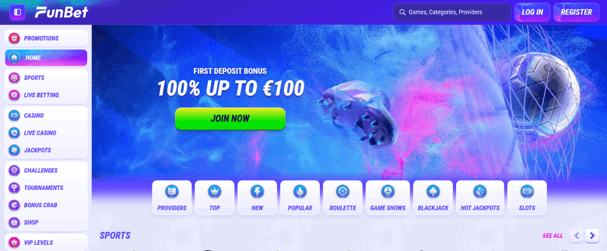 FunBet Casino Main