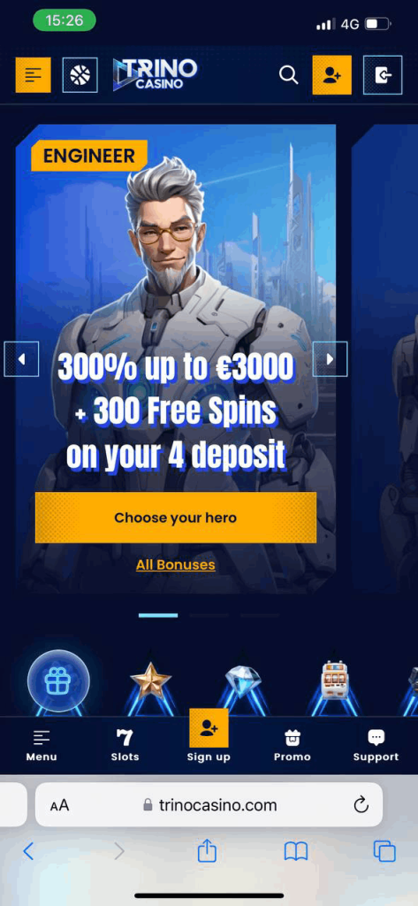 Trino Casino Mobile