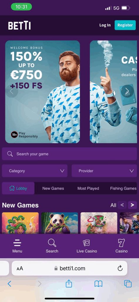 Betti Casino Mobile