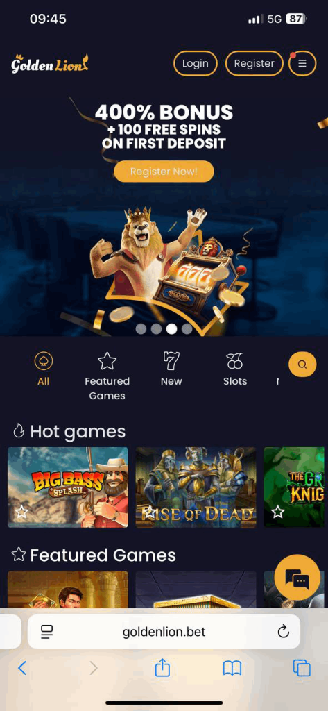 Golden Lion Mobile Casino